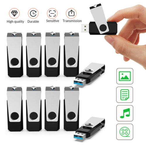 10PCS 16GB USB 2.0 Flash Drives Thumb Pen Drives Memory Sticks U Disk Storage