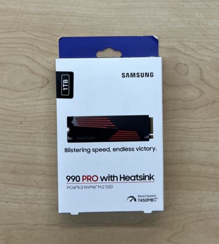 SEALED SAMSUNG 990 PRO 1TB INTERNAL SSD PCle Gen 4×4 NVMe MZ-V9P1T0GW NEW SEALED