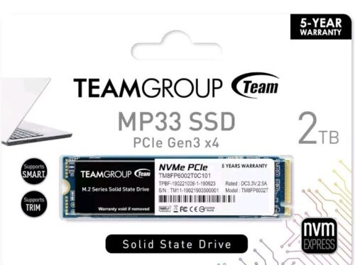 Team Group MS30 M.2 2280 2TB SATA III Internal Solid State Drive (SSD) TM8PS7002