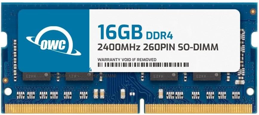 OWC 16GB DDR4 2400MHz PC4-19200 CL17 1.2V 260-Pin Non-ECC SODIMM Memory RAM Compatible with Dell Latitude 5490 5495 5580 5590 7290 Snp821Pjc/16G