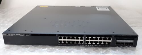 Cisco WS-C3650-24PD-L V01 PoE+ 2x10G Gigabit Ethernet Switch w/ 1x 640WAC PSU