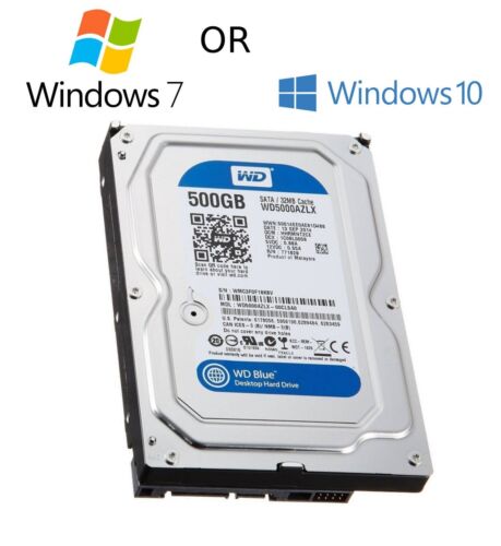 HDD 3.5″ SATA Hard Drive with Windows 7/Win 10 Installed Legacy