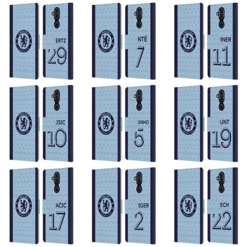 CHELSEA FOOTBALL CLUB 2020/21 PLAYERS AWAY KIT GROUP 1 LEATHER BOOK CASE NOKIA