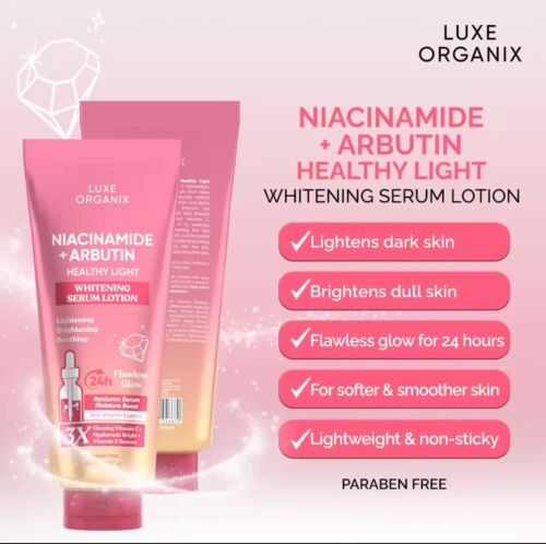 Luxe Organix  Whitening Niacinamide + Arbutin Serum Lotion 350ml