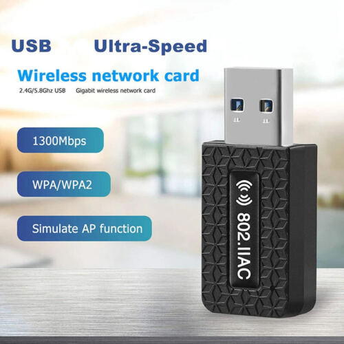 USB 3.0 Wireless WIFI Adapter 1300Mbps Long Range Dongle Dual Band Network lot