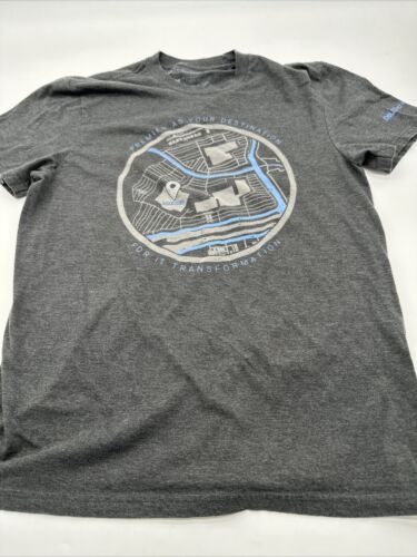 Dell Technologies T-Shirt Men Medium Gray Graphic Print Logo..#11793