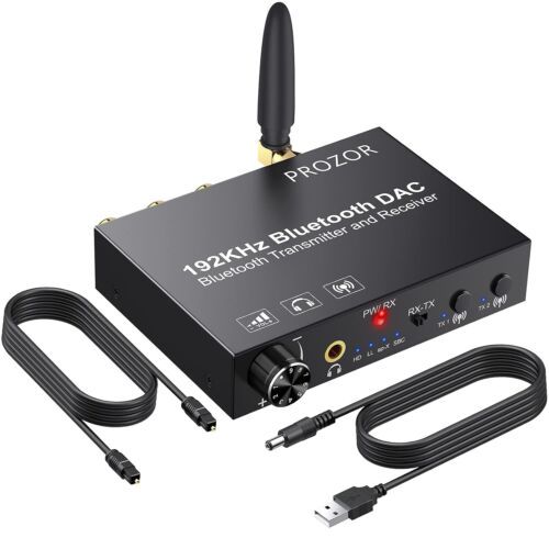 Wireless DAC Digital to Analog Converter – Bluetooth 5.0 with aptX Low Latency