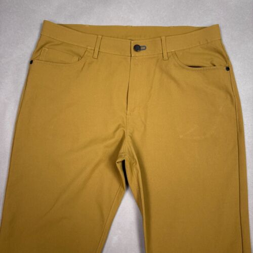 Public Rec Pants Men 34×36 Brown Workday Dealmakers Golf Drive Range Office Work