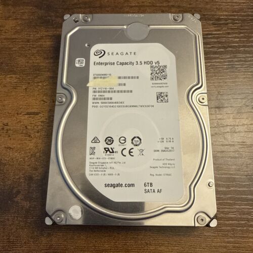 Seagate 6TB 7200RPM 3.5″ ST6000NM0115 Hard Drive 6Gb/s 256mb Cache 512e Internal