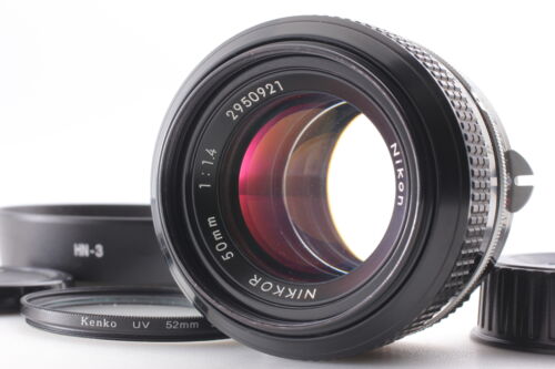 [Exc+5 w/Hood] Nikon Nikkor 50mm f1.4 Non Ai MF Standard Lens From JAPAN