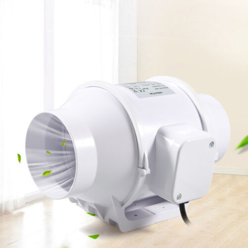 4 Inch Inline Duct Fan Ventilation Quiet Exhaust Blower Exhaust Fan 30-36W