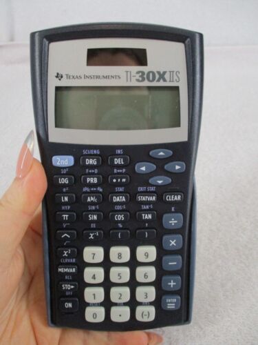 Texas Instruments TI-30X IIS Scientific Calculator 2-Line Solar Black and Blue