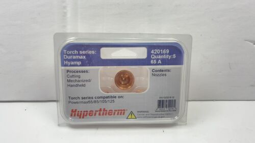 Hypertherm® 420169 65 Amp Nozzle For Use With Duramax® Hyamp Pack of 9