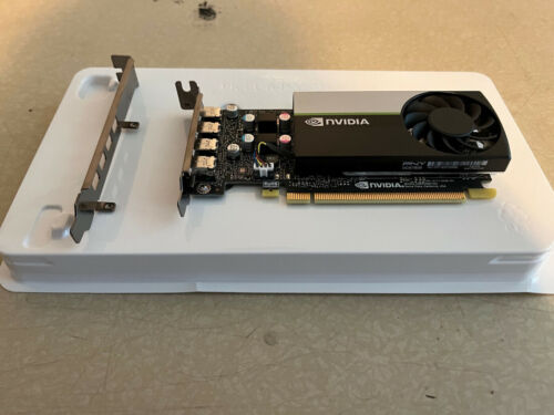 Nvidia T600 4GB GDDR6 PCIe Graphics Card with 4x mDP adapters included