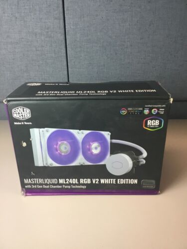 Cooler Master MasterLiquid ML240L V2 RGB White Edition, AIO CPU Liquid