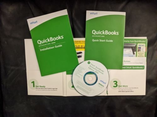 Intuit QuickBooks Accounting Pro 2009 with Key CD for Win XP / Vista