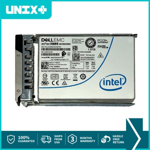 1TB NVMe Dell EMC 008MW U.2 2.5″ SSD Enterprise NVMe Drive for Dell R650 R740XD