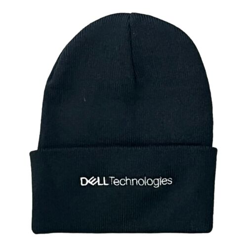 Dell Technologies Hat Guy! Promo Corporate Black Acrylic Beanie Unisex Tech B7