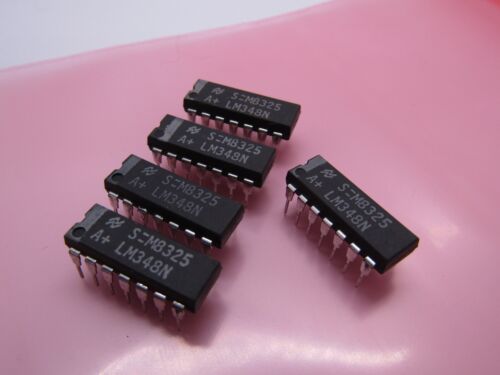 ( 5 PCS ) LM348N LM348 Quad Operational Amplifier National Semiconductor – NOS