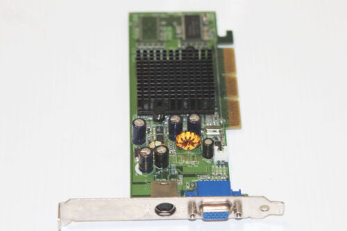 AS-IS Bad? Nvidia Geforce MX4000 64mb AGP Slot Video Graphics VGA Card Desktop