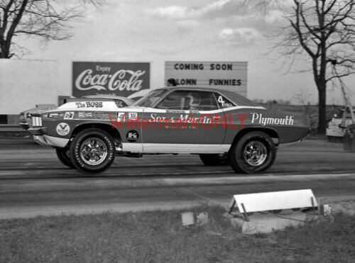 “Sox & Martin” Ronnie Sox 1971 Plymouth ‘Cuda “MOPAR” Pro Stocker PHOTO! #(24)