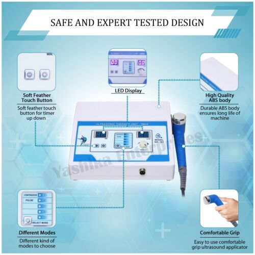 Digital 1 MHz Frequency Ultrasound therapy 110V/220V Both Therapy Device