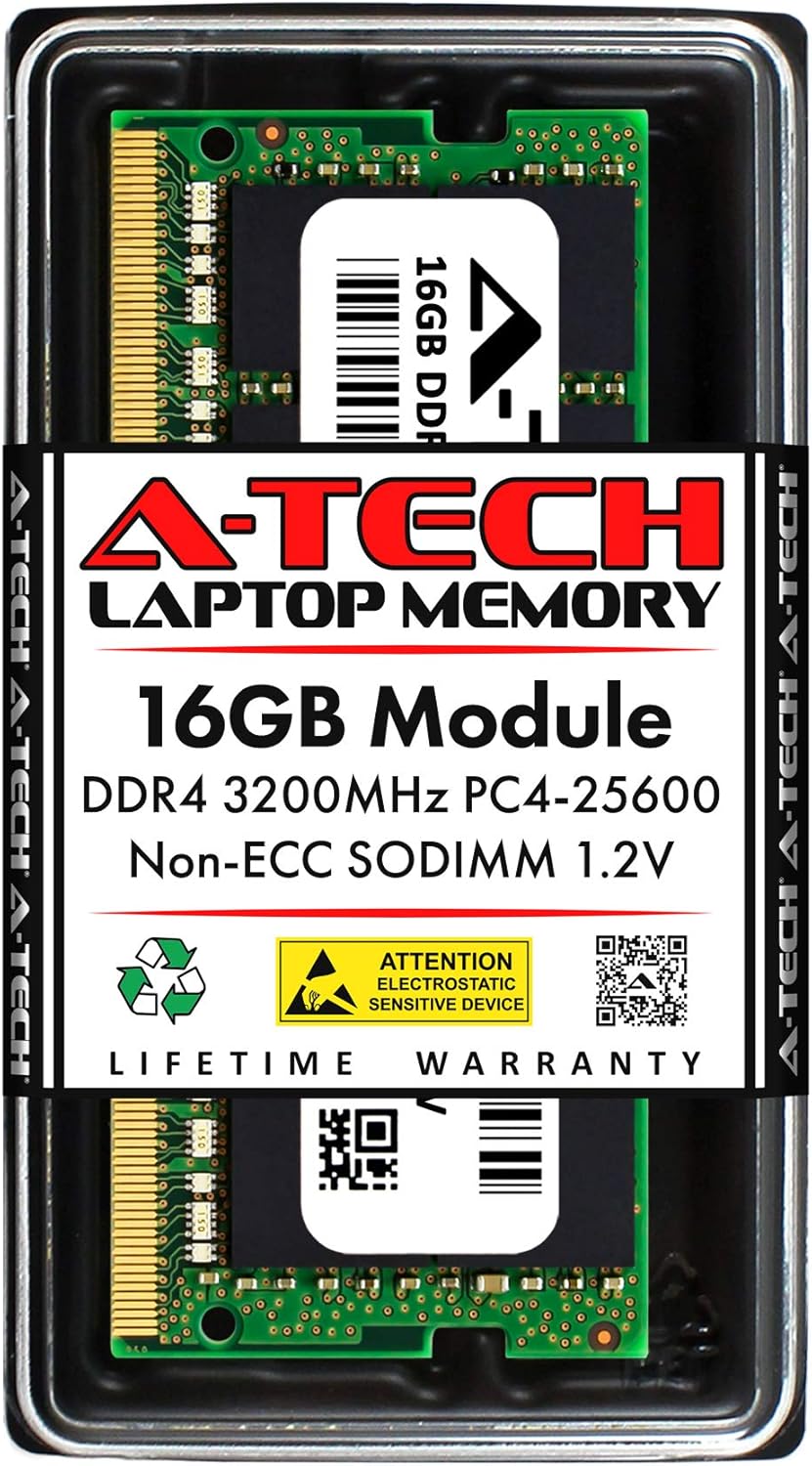 A-Tech 16GB RAM for Dell Latitude 5521, 5520, 5430 Rugged, 5421, 5420 Laptop | DDR4 3200 MHz SODIMM PC4-25600 Memory Upgrade