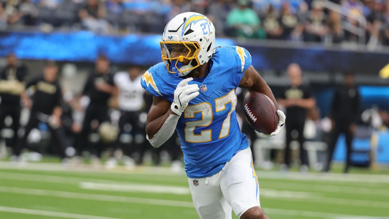 Chargers activate RB J.K. Dobbins (knee) off injured reserve