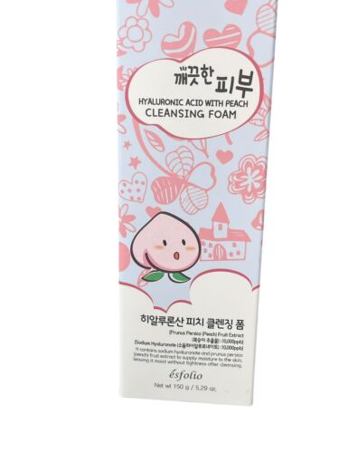 Esfolio Cleansing Foam – Hyaluronic  – peach 5.29 oz