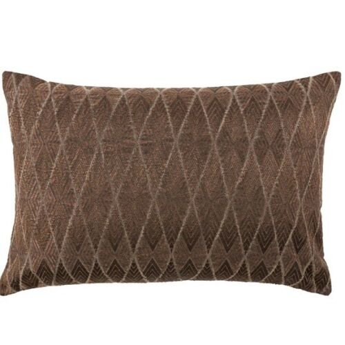 Japiur Living Lumbar pillow sham Lexington Milton Geometric Dark Brown 16×24 NWT