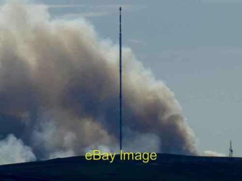 Photo 6×4 Wildfire on Winter Hill Smoke billowed up around the Winter Hil c2018