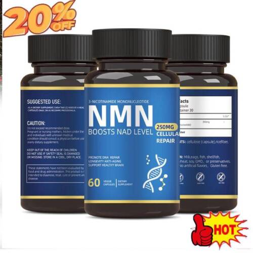 Nicotinamide Brain & Anti-Aging Antioxidant Caps NAD+ Precursor  NEW