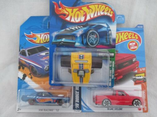 Hot Wheels 04 FatBax Cuda, ’91 GMC Syclone Hot Trucks ’70 Dodge Hemi Challenger