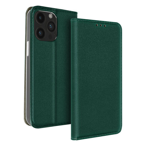 Folio iPhone 14 Pro Card-holder Video Stand Feature Magnetic Cover Green