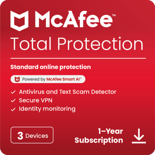 McAfee Total Protection 2025 | Antivirus Internet Security Software | Download