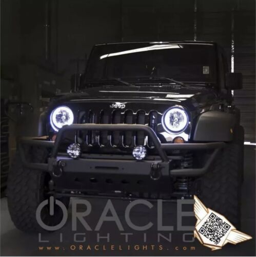 Oracle 7079-051 halo headlights Jeep Wrangler white (new in box) 2007-2016 JK