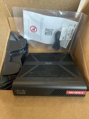 CISCO ASA5506 FIREWALL APPLIANCE WITH POWER CORD AND ORIGINAL BOX