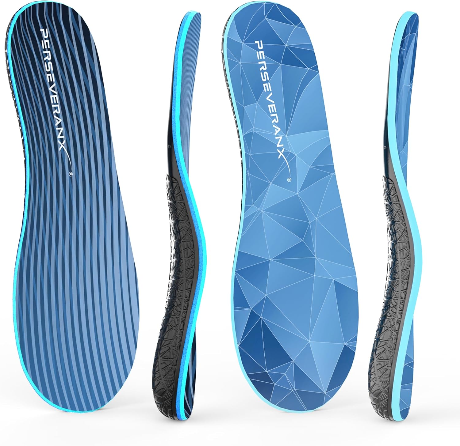 NASA Grade Insoles for Plantar Fasciitis for Women and Men – High Arch Support Insoles Men Bundle – Orthotics Inserts for Men with Adaptive & Responsive Cushioning for Stability and Comfort