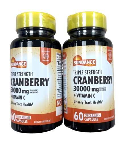 Sundance TRIPLE CRANBERRY w/ C 30,000mg / DOSE 60 caps / 30 doses ( 2 bottles) ^