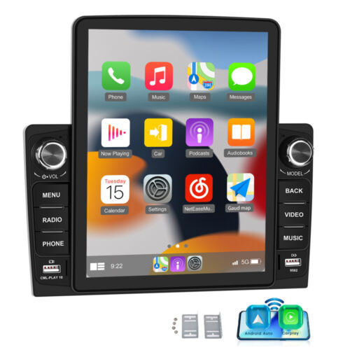 9.5in 2Din Car Stereo Radio FM Carplay Mirror Link Touch Screen Video USB AUX-IN