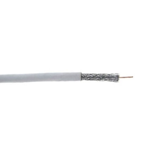 SCP RG6/U CATV 3.0GHz 18 AWG CCS 60% AL BRAID Cable -1000ft – White