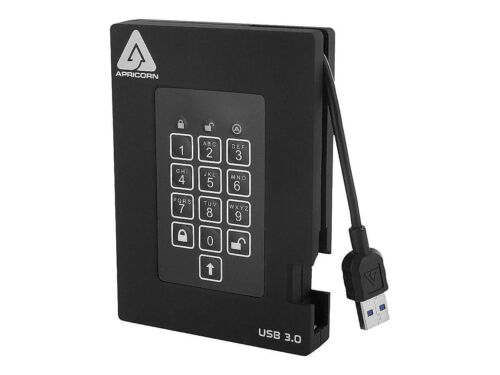 Apricorn 2TB Aegis Padlock Fortress FIPS 140-2 Level 2 Validated 256-Bit Encr…