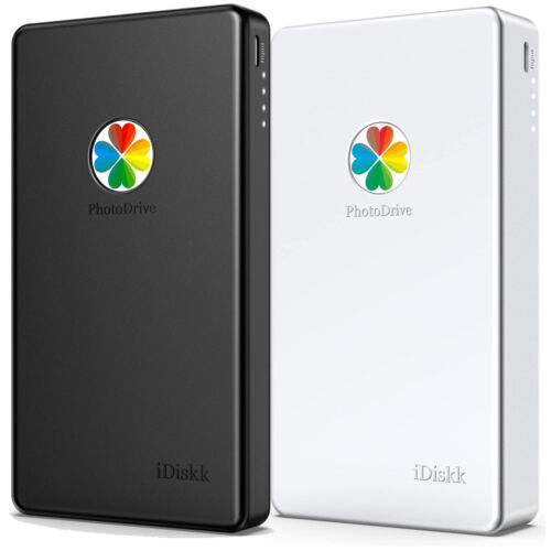 iDISKK Photo Drive 1T-4TB External Hard Drive for iPhone iPad MacBook PC Android