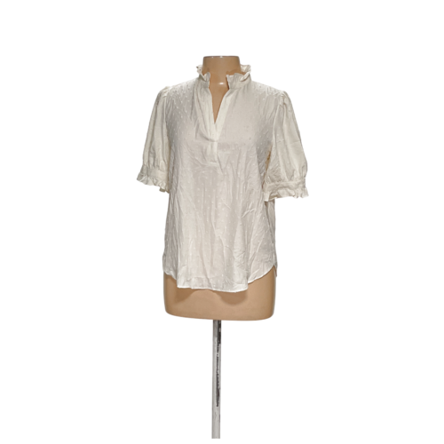 Ann Taylor Cream Polyester Blouse – Women’s M