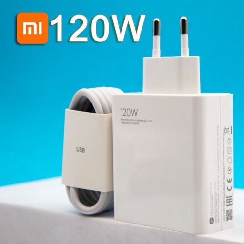 Xiaomi 120W Fast Wall Charger Adapter USB-C Cable Mi12/13 Pro Redmi Note 12Pro +