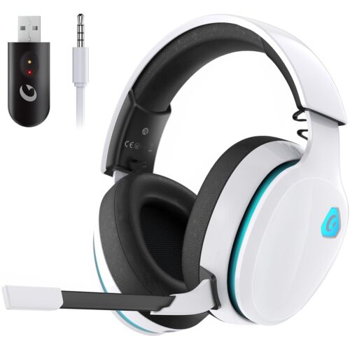 2.4GHz Wireless Gaming Headset for PS5, PS4 Fortnite & Call of Duty/FPS Gamer…