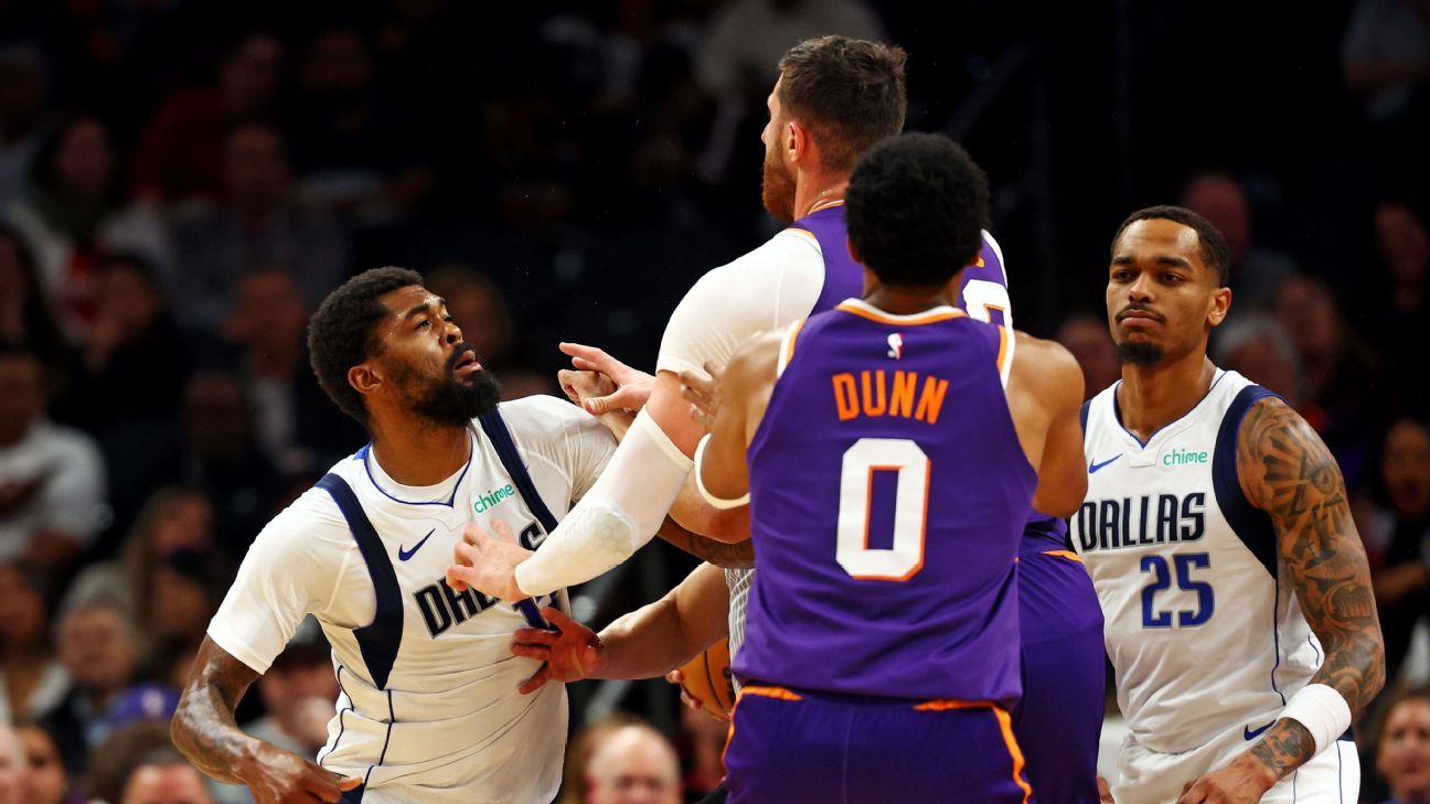 Mavs’ Marshall, Washington, Suns’ Nurkic suspended after fight