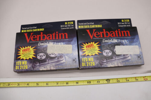 Verbatim DataLife DL 2120 93.7m Data Cartridge 2 pack new sealed free ship