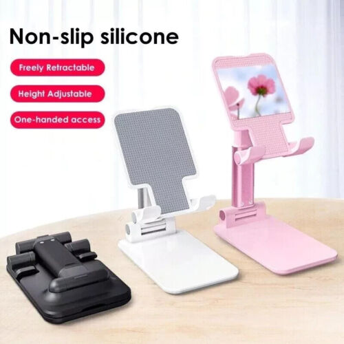 Adjustable Phone Tablet Desktop Stand Desk Holder Mount Cradle For iPhone iPad