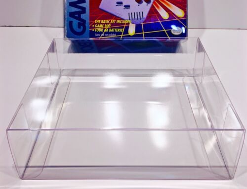 1 Clear Box Protector For The ORIGINAL GAME BOY PINK/PURPLE Console Box   Case